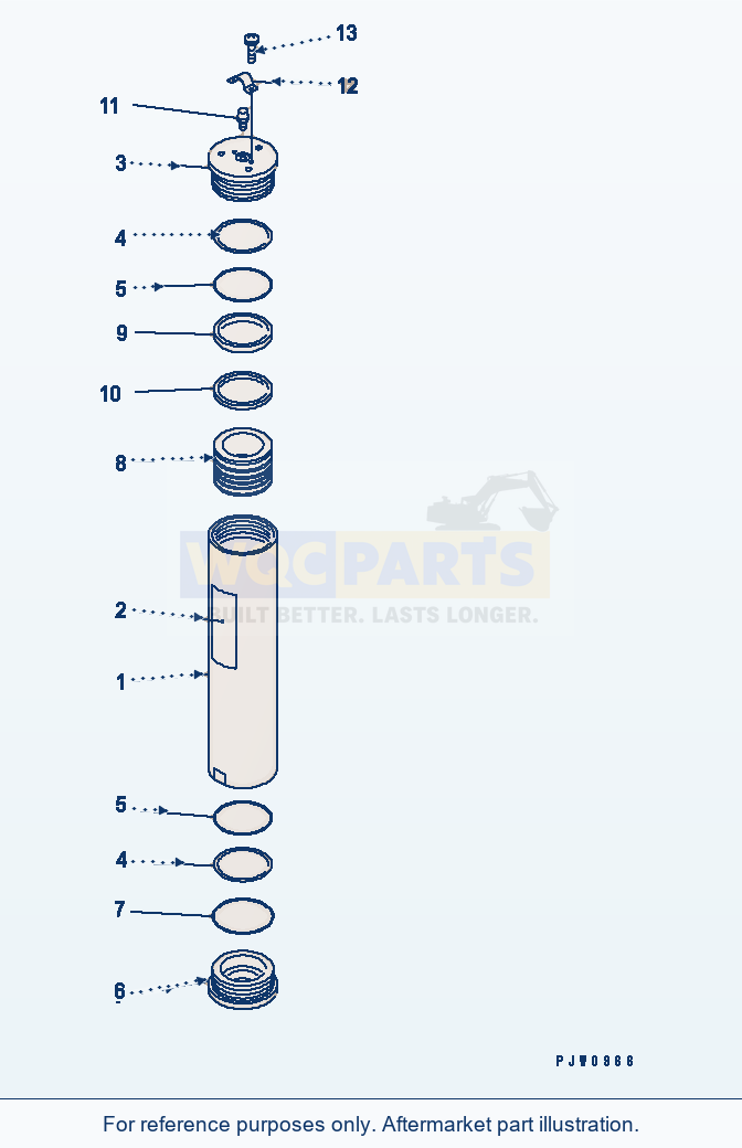 Komatsu WA500-3LK Brake Control (Brake Accumulator) parts diagram