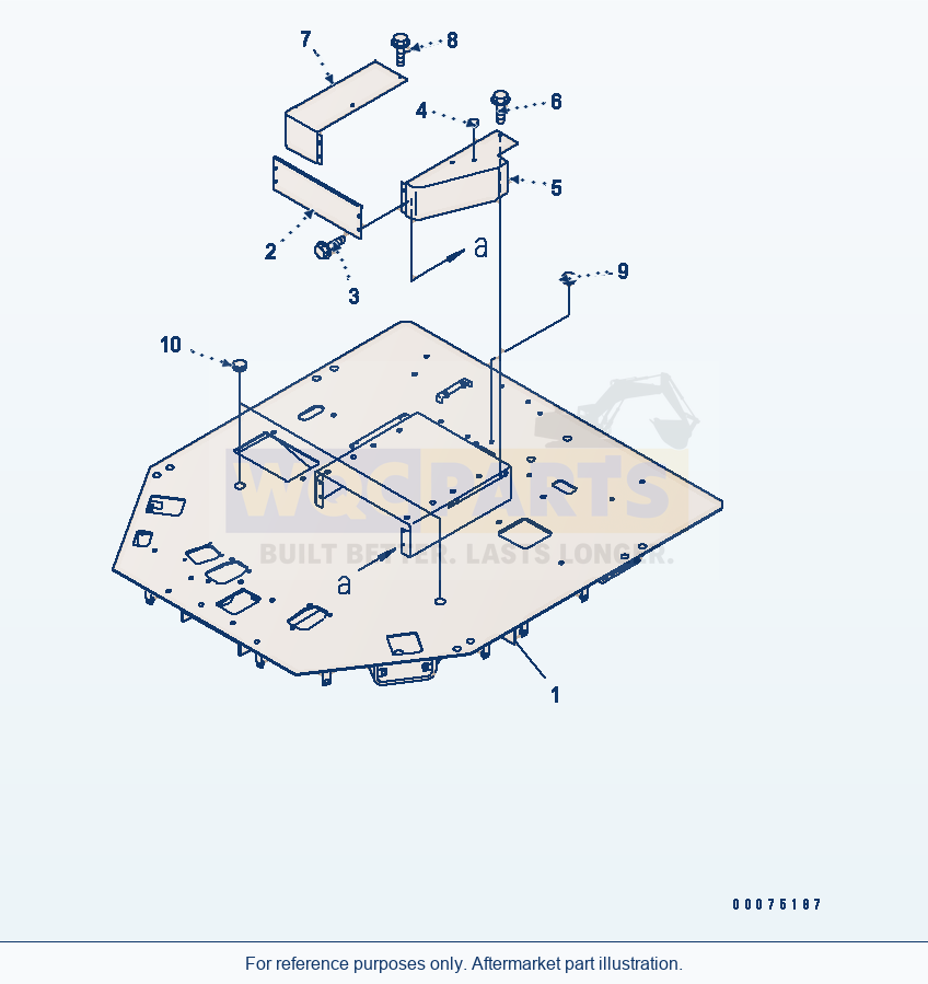 Komatsu WA500-3LK Floor (Floor Frame) parts diagram
