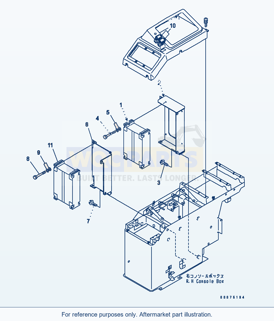 Komatsu WA500-3LK Transmission And Engine Controllers) parts diagram