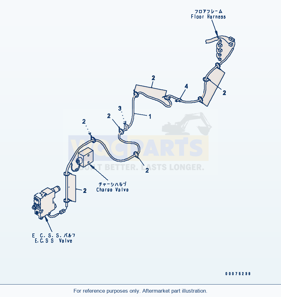 Komatsu WA500-3LK Electrical System (E.C.S.S. Line) parts diagram