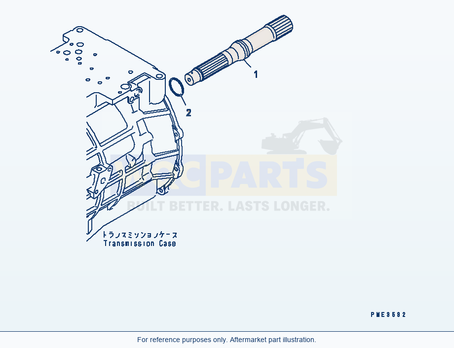 Komatsu WA500-3LK Transmission Assembly (Input Shaft) parts diagram
