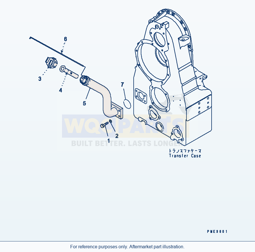 Komatsu WA500-3LK Transmission Assembly (Transfer Oil Filler) parts diagram