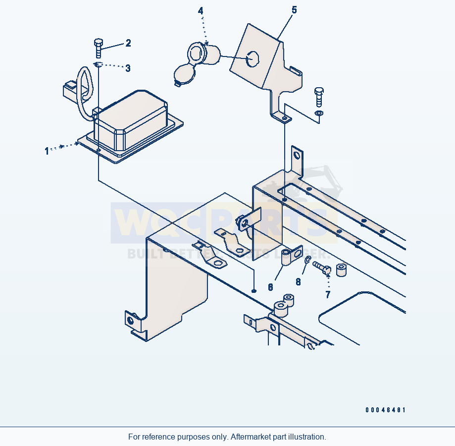 Komatsu WA500-6 12V Converter(#55001-) Serial 55001-55478 parts diagram