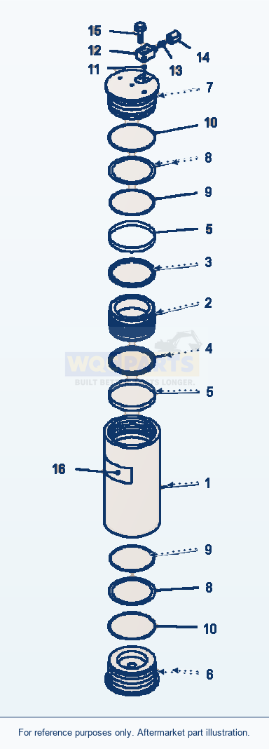 Komatsu WA500-6 Accumulator parts diagram