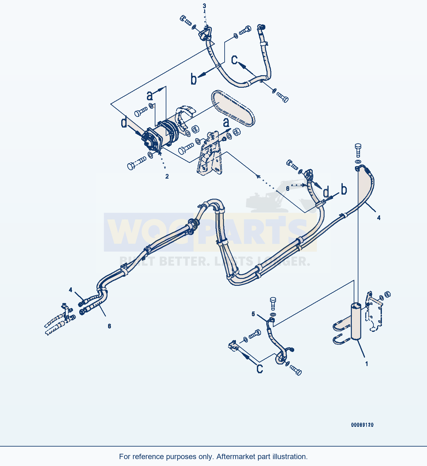 Komatsu WA500-6 Air Conditioner Unit (#55479-) Serial 55479-UP parts diagram