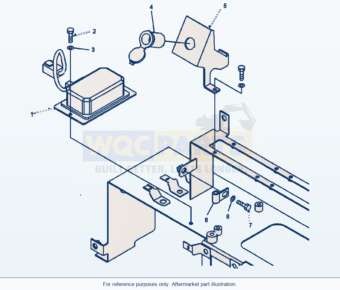 Komatsu WA500-6 Electric Converter For 12 V Power Source parts diagram