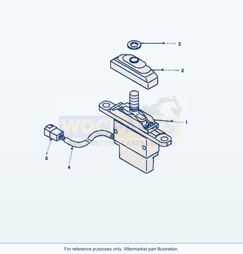 Komatsu WA500-6 Loader Control P.P.C. Valve - Attachment Lever parts diagram
