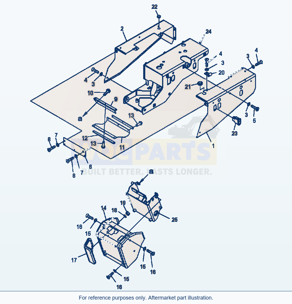 Komatsu WA500-6 Operator Seat Cover For Joystick Steering parts diagram