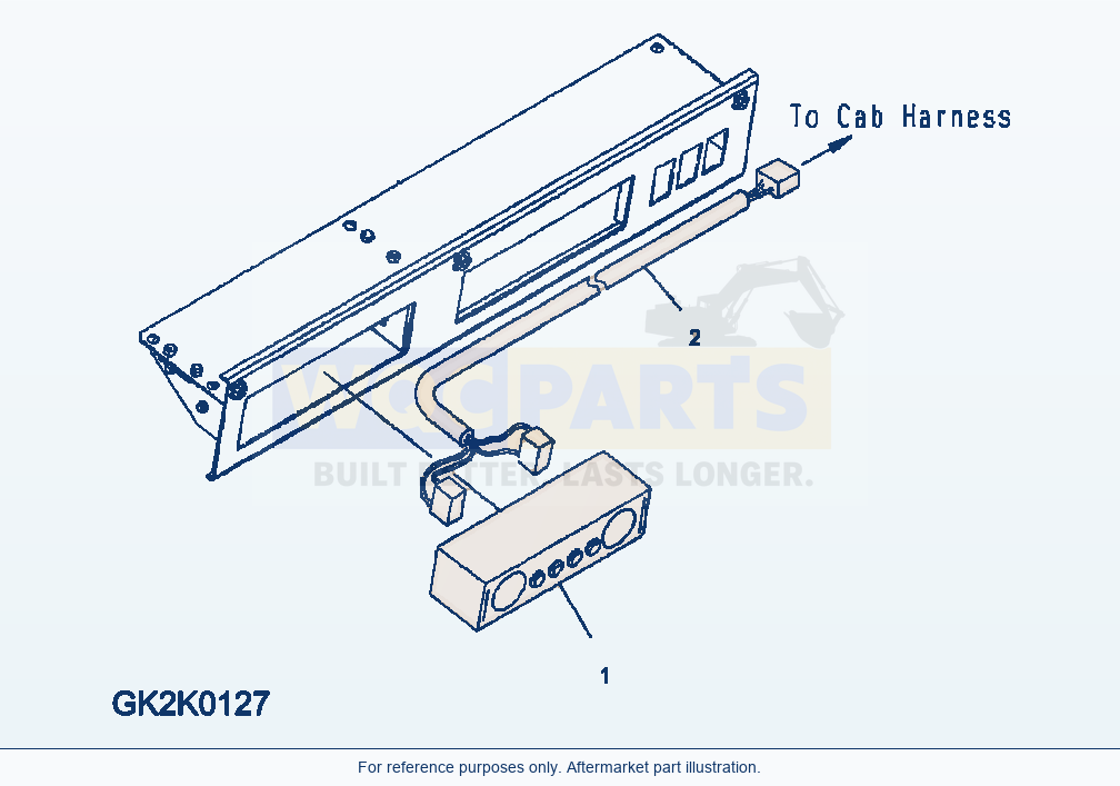 Komatsu WA500-6 Radio (Am-Fm) parts diagram