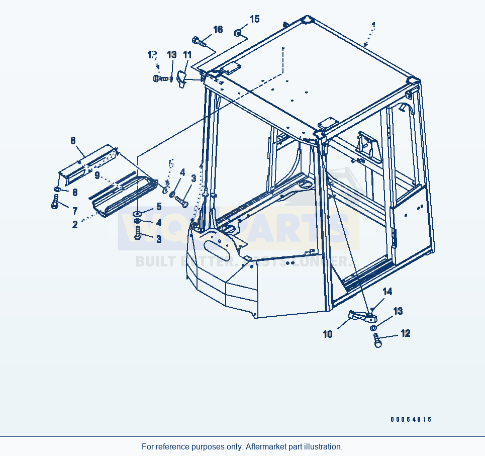 Komatsu WA500-6 Rops Cab (Cab) (Separate Type)(#55001-) parts diagram