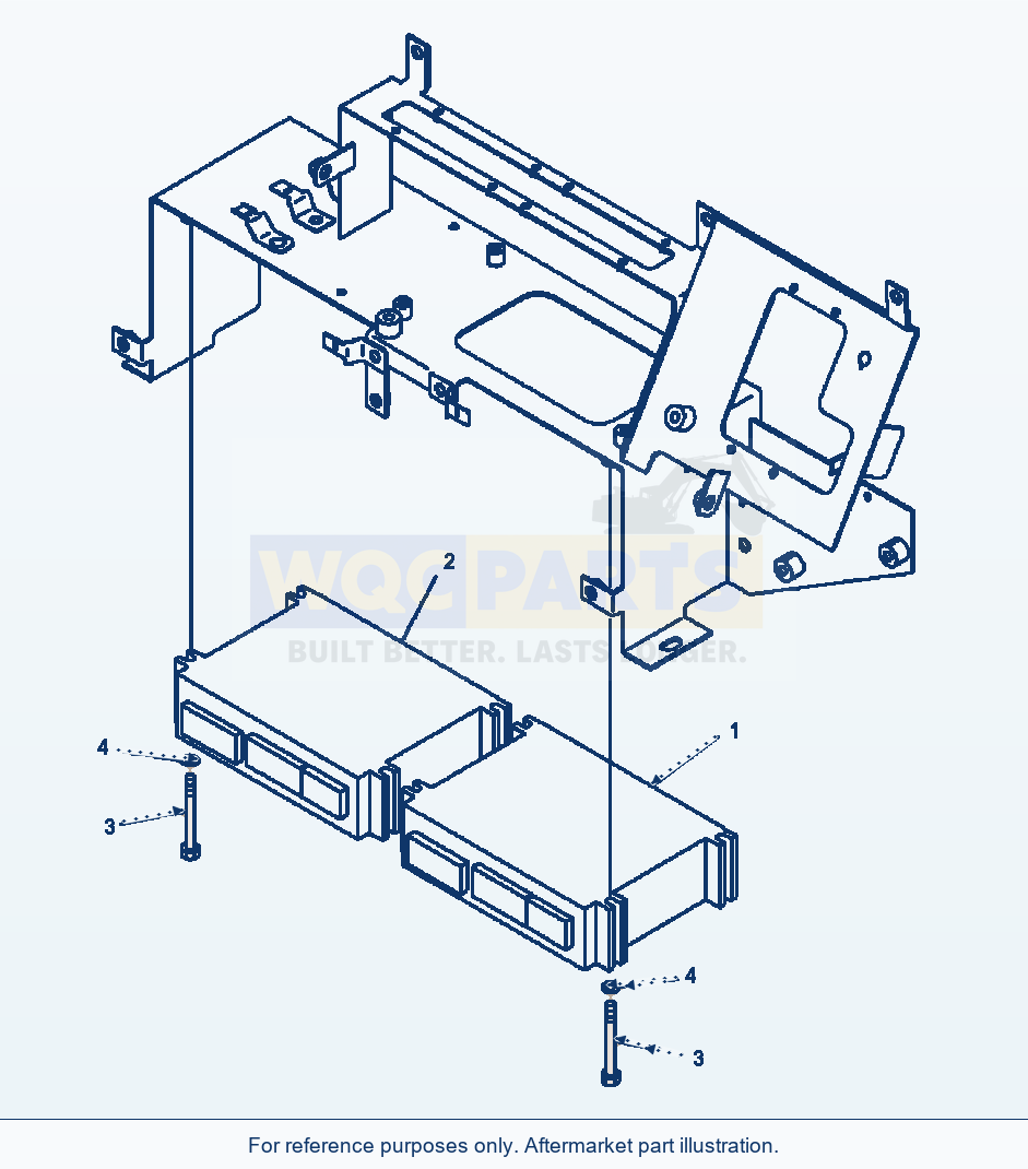 Komatsu WA500-6 Rops Cab Controller parts diagram