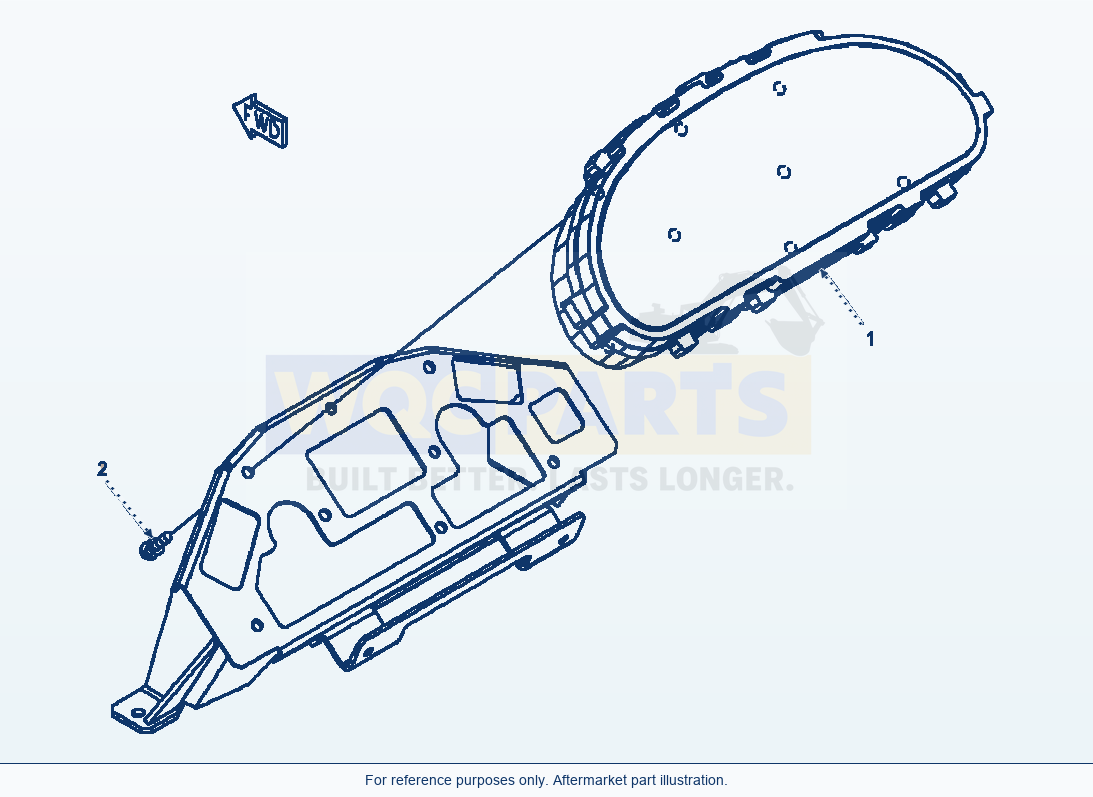Komatsu WA500-6 Rops Cab Main Monitor Serial A92001-A93000 parts diagram