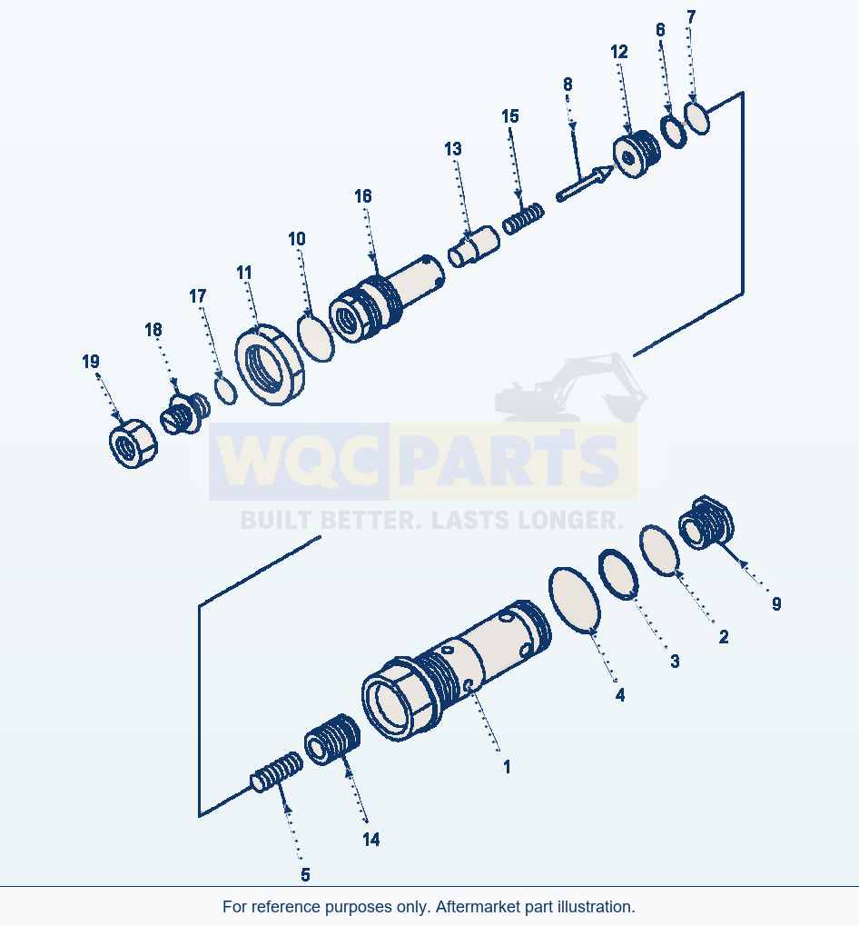 Komatsu WA500-6 Radiator Relief Valve parts diagram