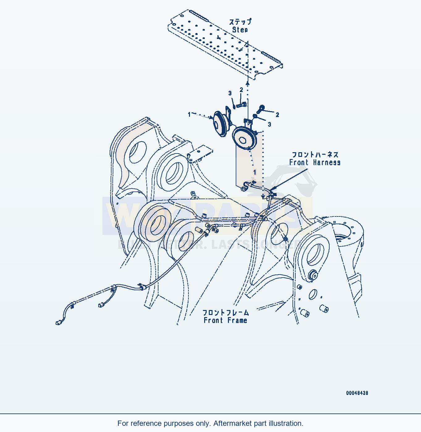 Komatsu WA500-6 Horn (#55479-) Serial 55479-UP (ECOT3, FOR EU) parts diagram