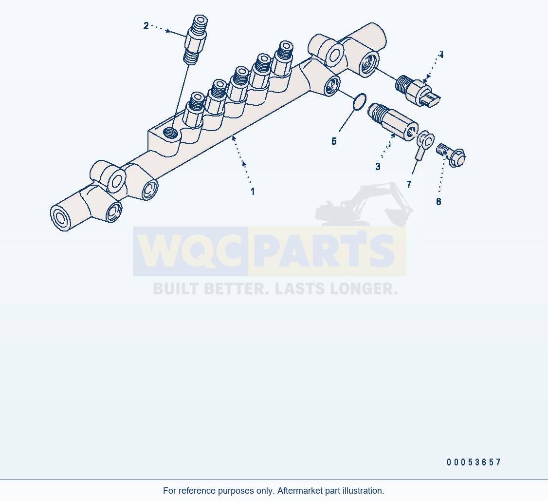 Komatsu WA500-6 Common Rail (Inner Parts) parts diagram