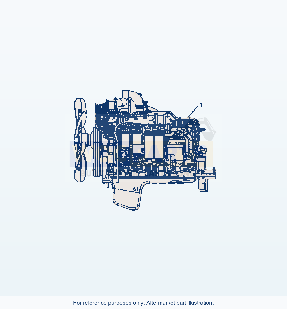 Komatsu WA500-6 Engine Assembly Serial A92001-A93000 parts diagram