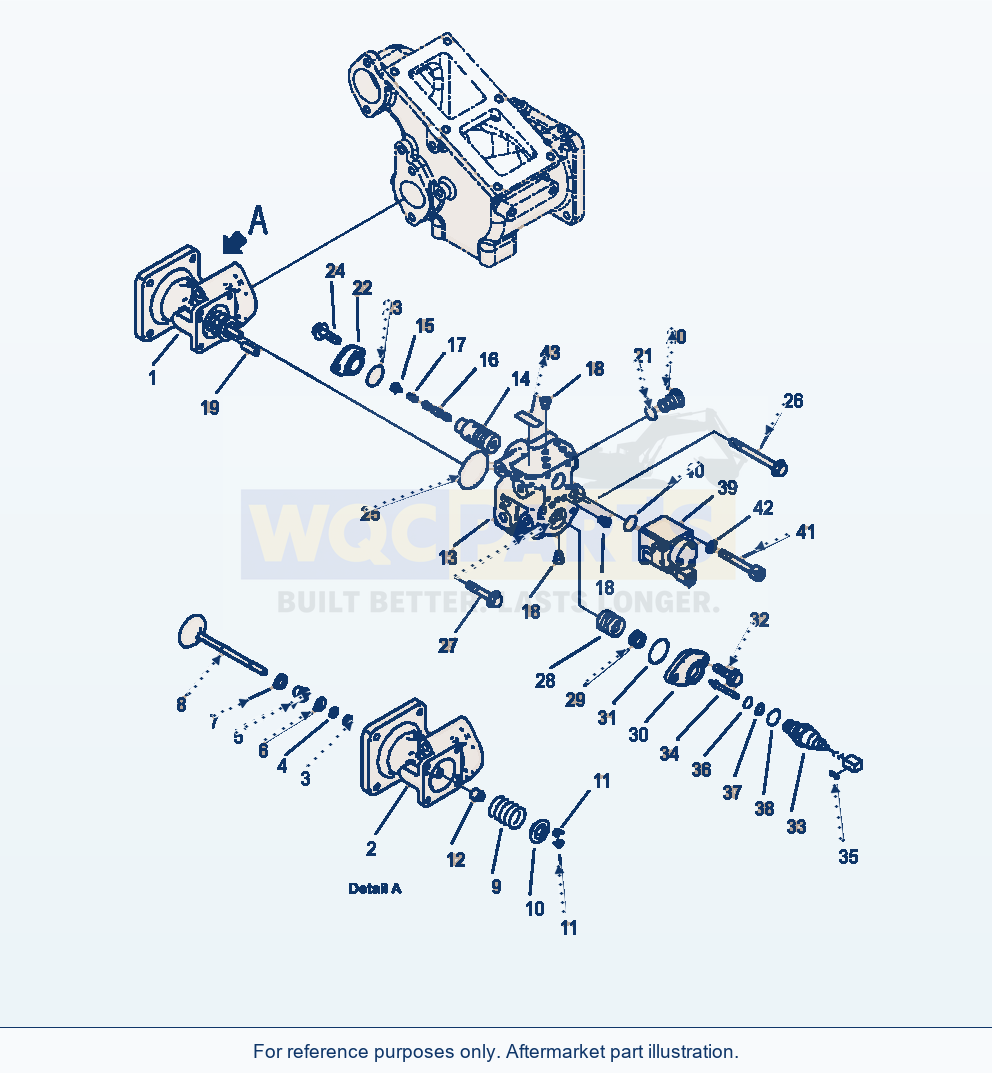 Komatsu WA500-6 Exhaust Gas Recirculation Valve (Egr) Egr Valve parts diagram