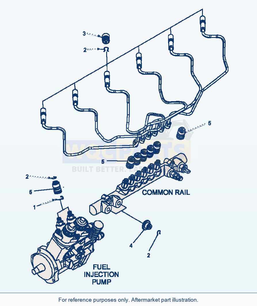 Komatsu WA500-6 Fuel Connector Covers Serial A93001-UP parts diagram