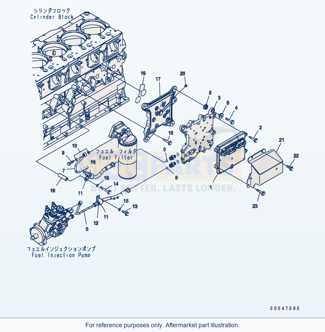 Komatsu WA500-6 Fuel Injection Controller Serial H60051 - UP parts diagram