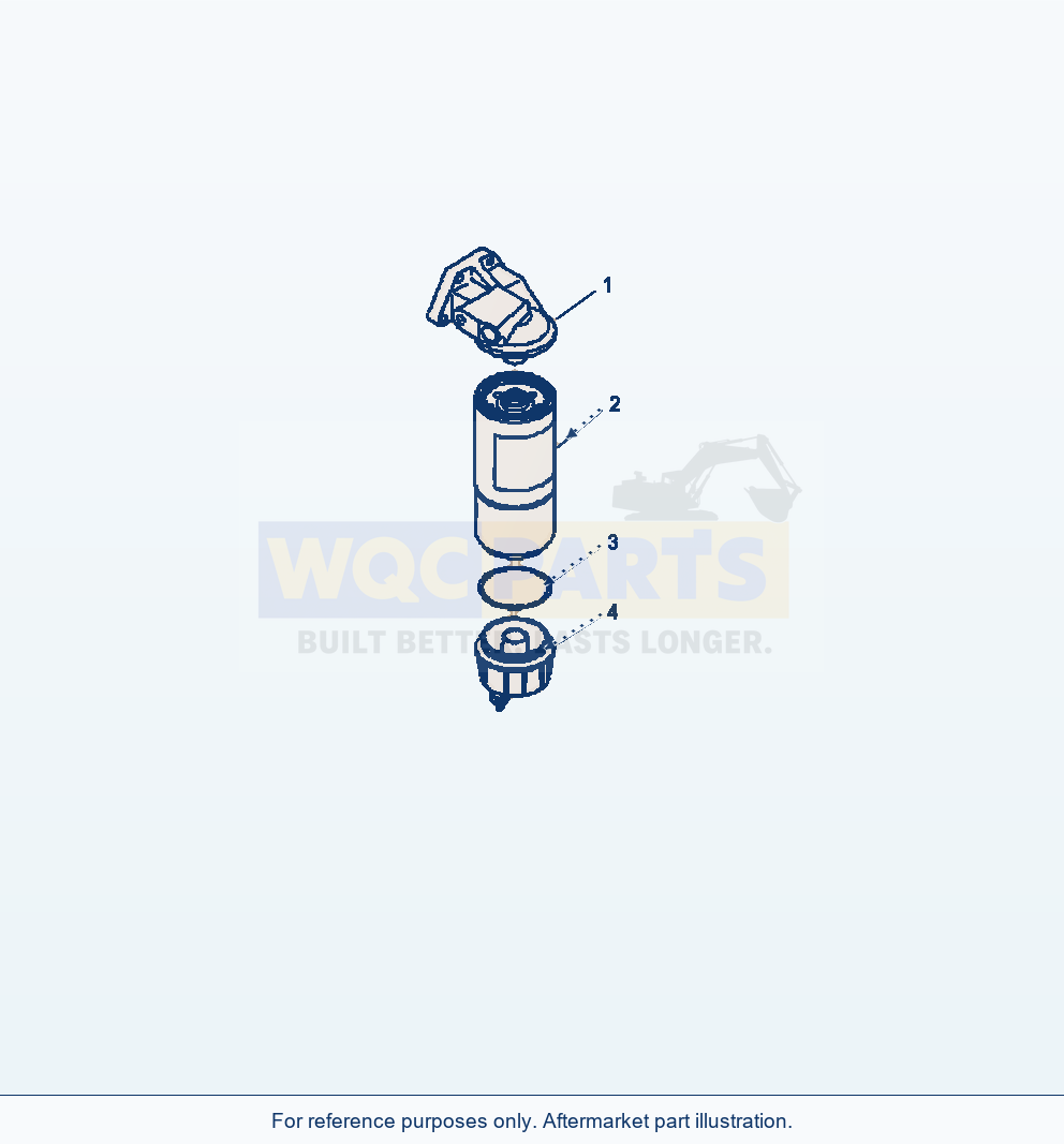 Komatsu WA500-6 Fuel Pre-Filter Serial A92001-A93000 parts diagram