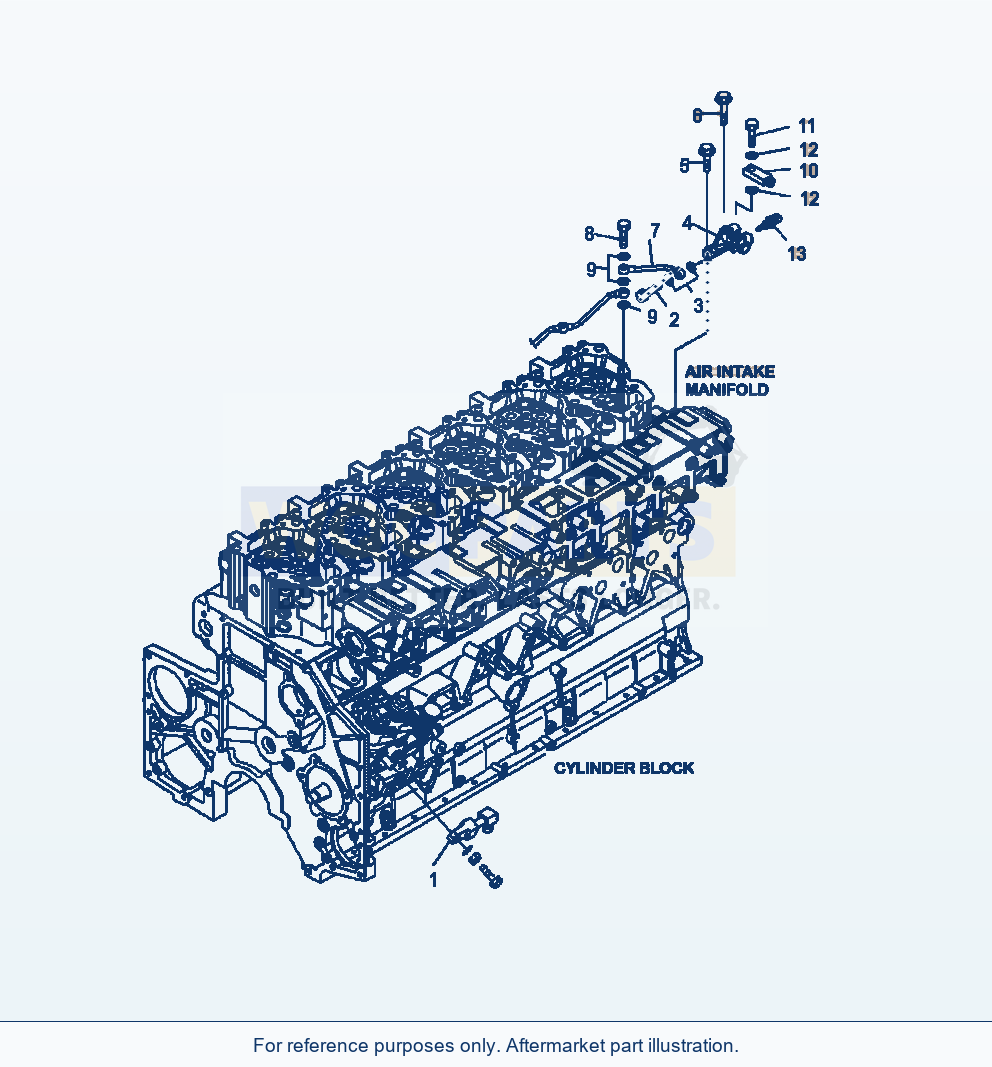 Komatsu WA500-6 Fuel Return Serial A92001-A93000 parts diagram