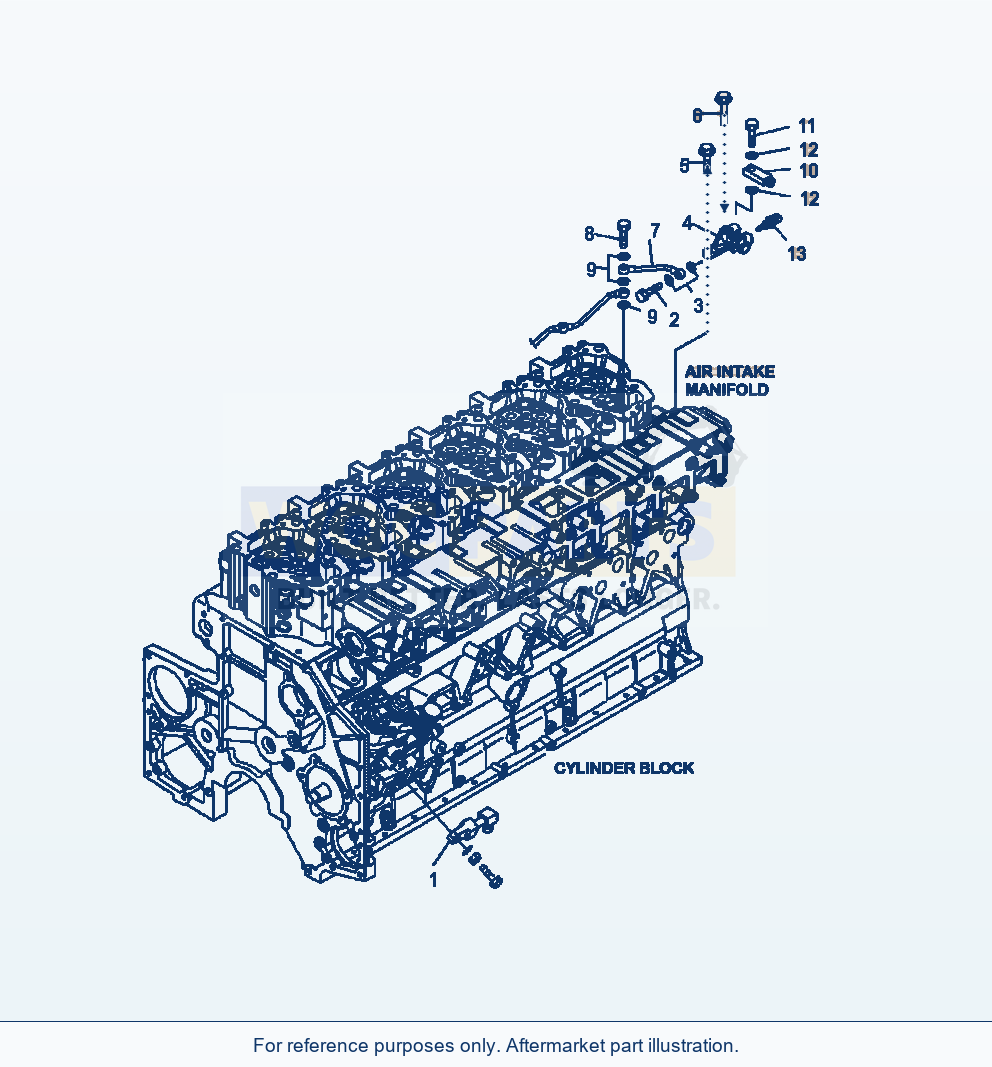 Komatsu WA500-6 Fuel Return Serial A93001-UP parts diagram