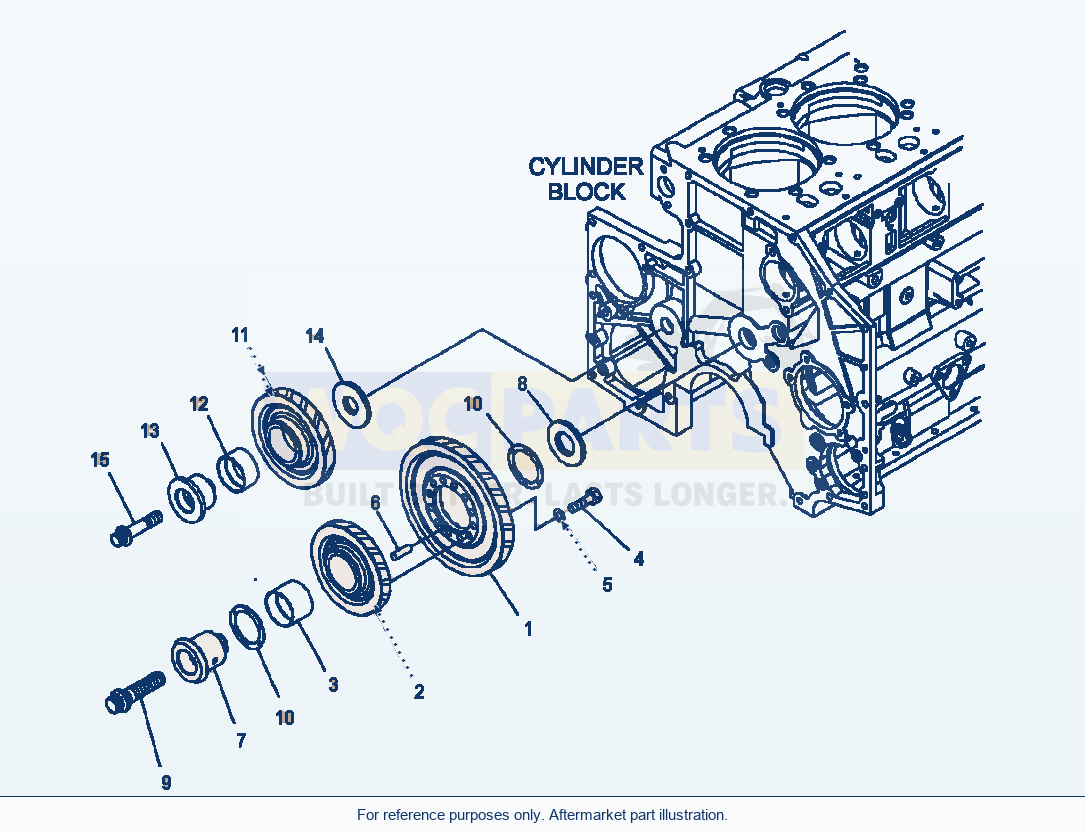 Komatsu WA500-6 Idler Gear Serial A93001-UP parts diagram
