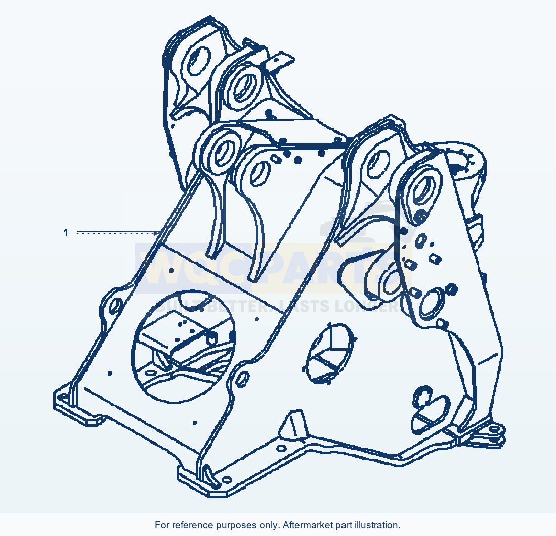 Komatsu WA500-6 Frame Assembly Front parts diagram