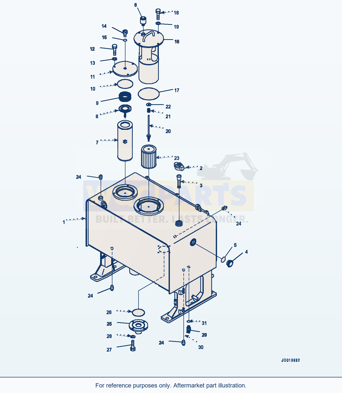 Komatsu WA500-6 Hood Door, Hydraulic Tank (#55425-) parts diagram