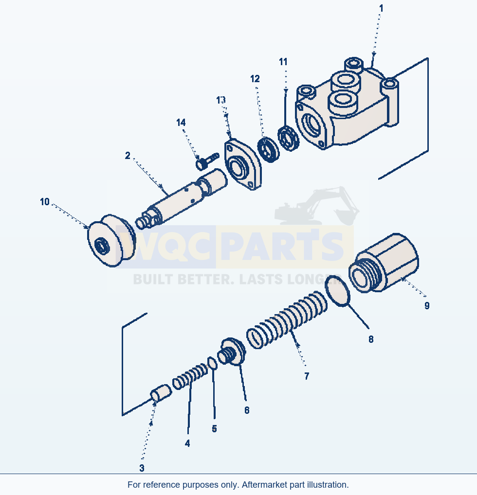 Komatsu WA500-6 Steering Hydraulic Line Stop Valve parts diagram