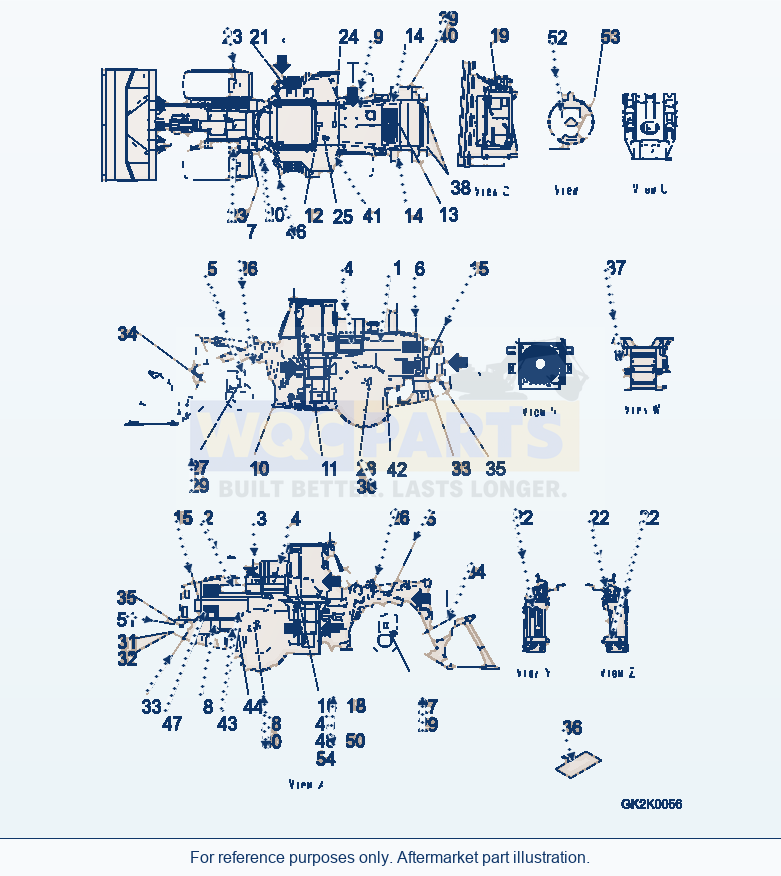 Komatsu WA500-6 Decal (Common Parts) parts diagram