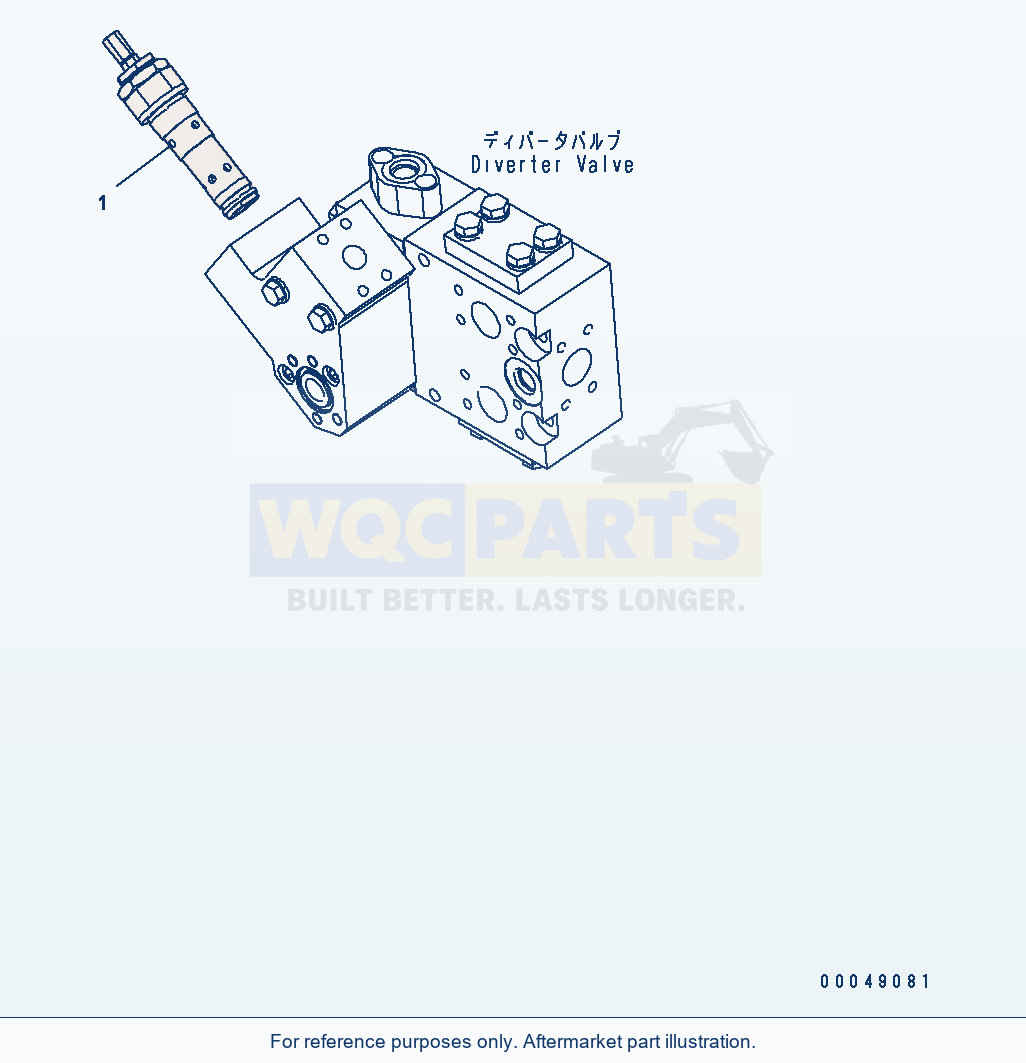 Komatsu WA500-6 Emergency Steering Line (Relief Valve) parts diagram