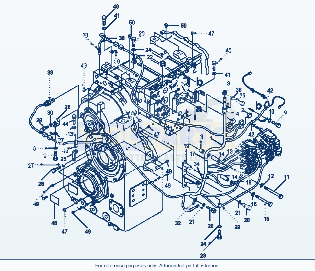 Komatsu WA500-6 Transmission Harness (With Lock-Up) parts diagram
