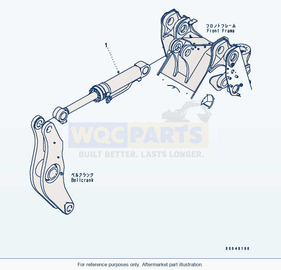 Komatsu WA500-6 Dump Cylinder(#55001-) Serial 55001-55478 parts diagram