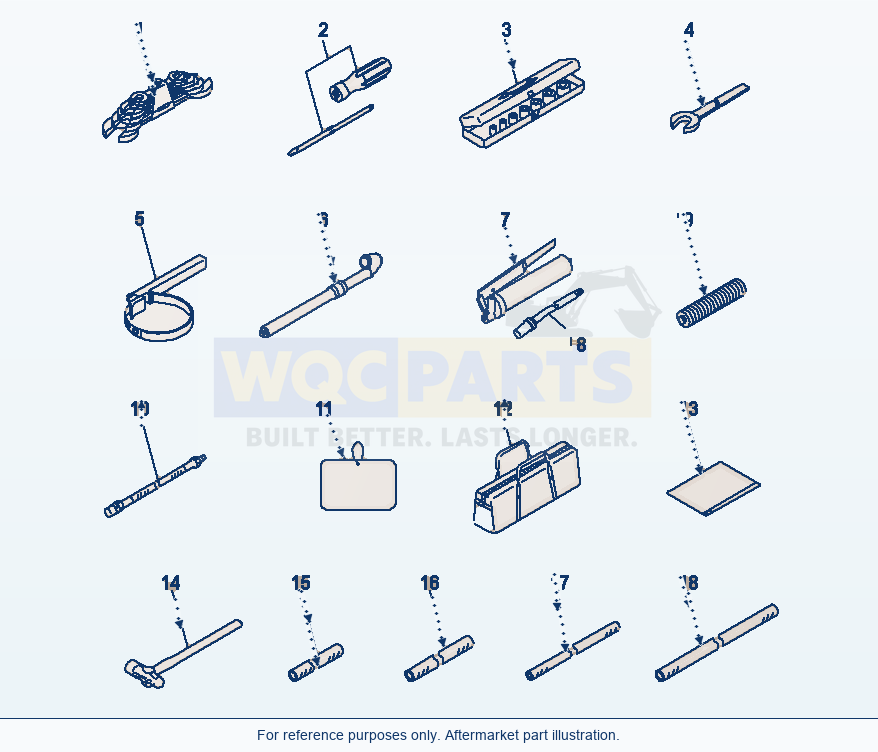 Komatsu WA500-6R Tool(#60001-) parts diagram