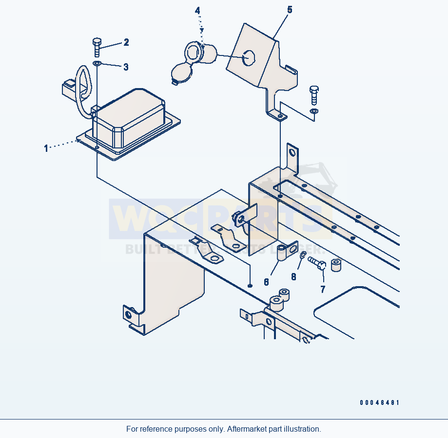 Komatsu WA500-6R 12V Converter(#60001-) parts diagram