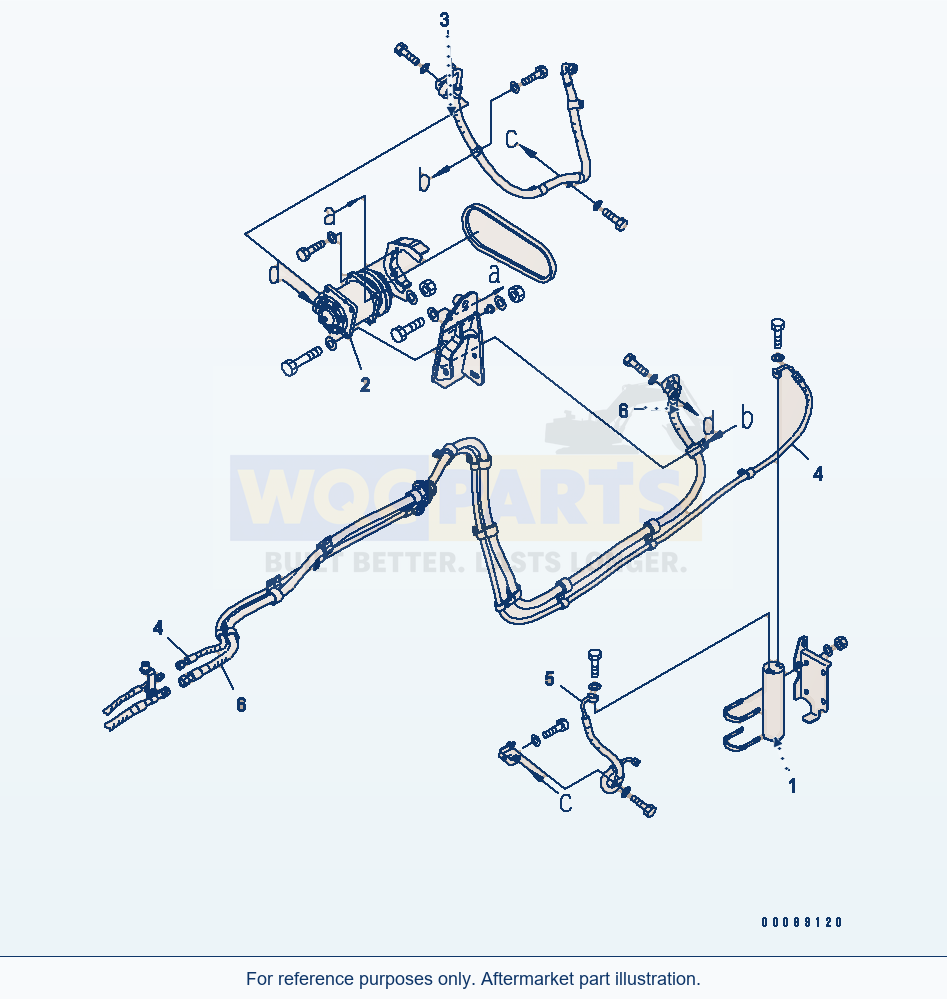 Komatsu WA500-6R Air Conditioner And Receiver(#60001-) parts diagram