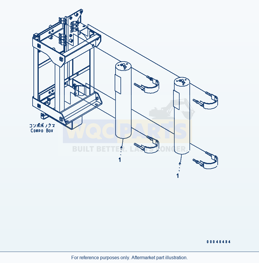 Komatsu WA500-6R Brake Compo Box (Accumulator)(#60001-) parts diagram