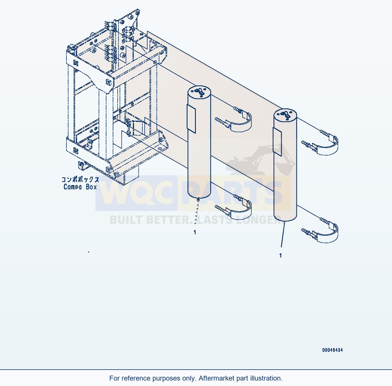 Komatsu WA500-6R Brake Compo Box, Accumulator (#60010-) parts diagram