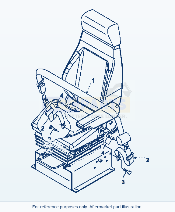 Komatsu WA500-6R Seat Belt (50mm) (Isring Hausen)(#60001-) parts diagram
