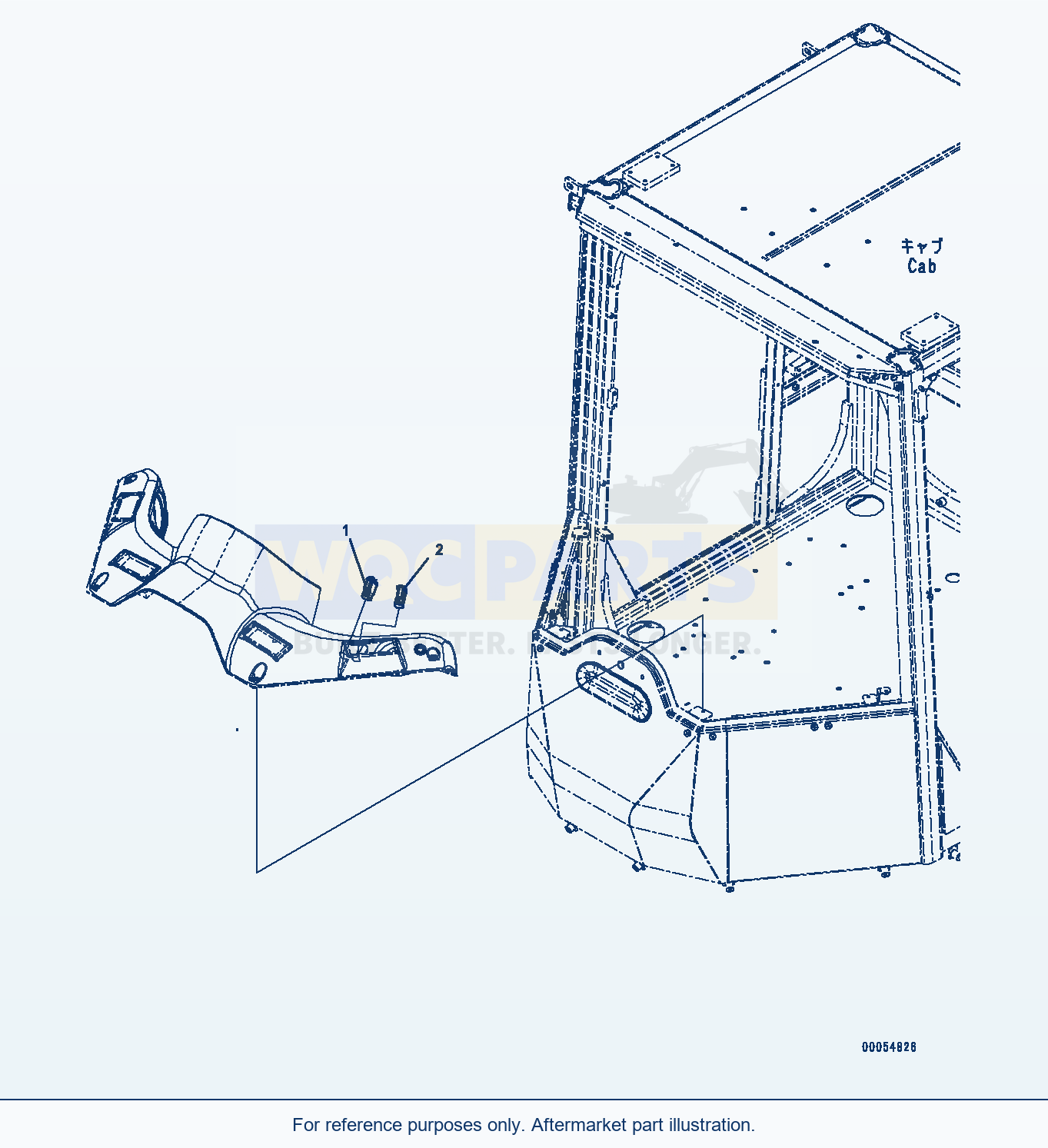 Komatsu WA500-6R Switch, With Load Meter — Switch (#60010-) parts diagram