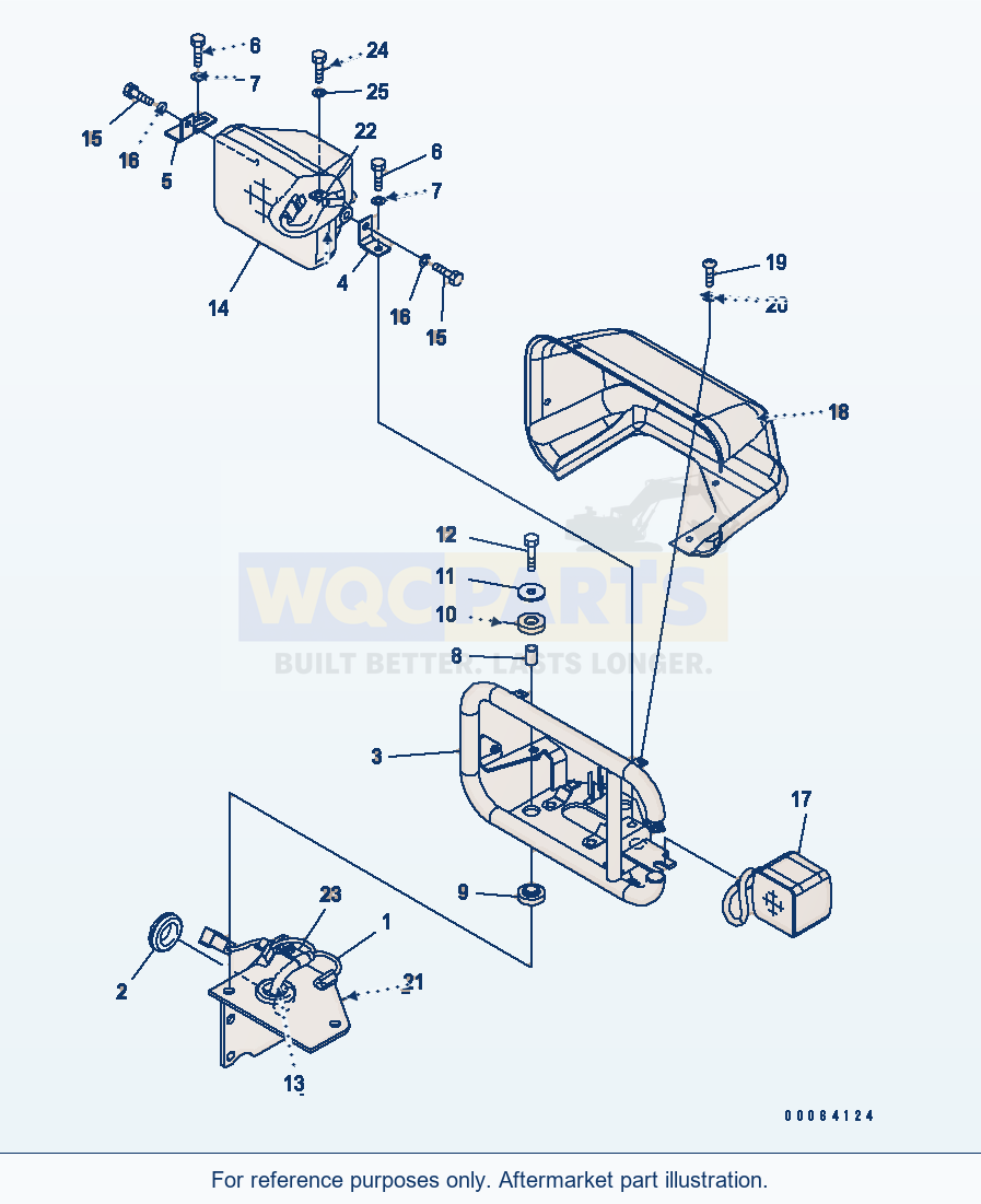Komatsu WA500-6R Front Light (Head Lamp) (L.H.)(#60001-) parts diagram