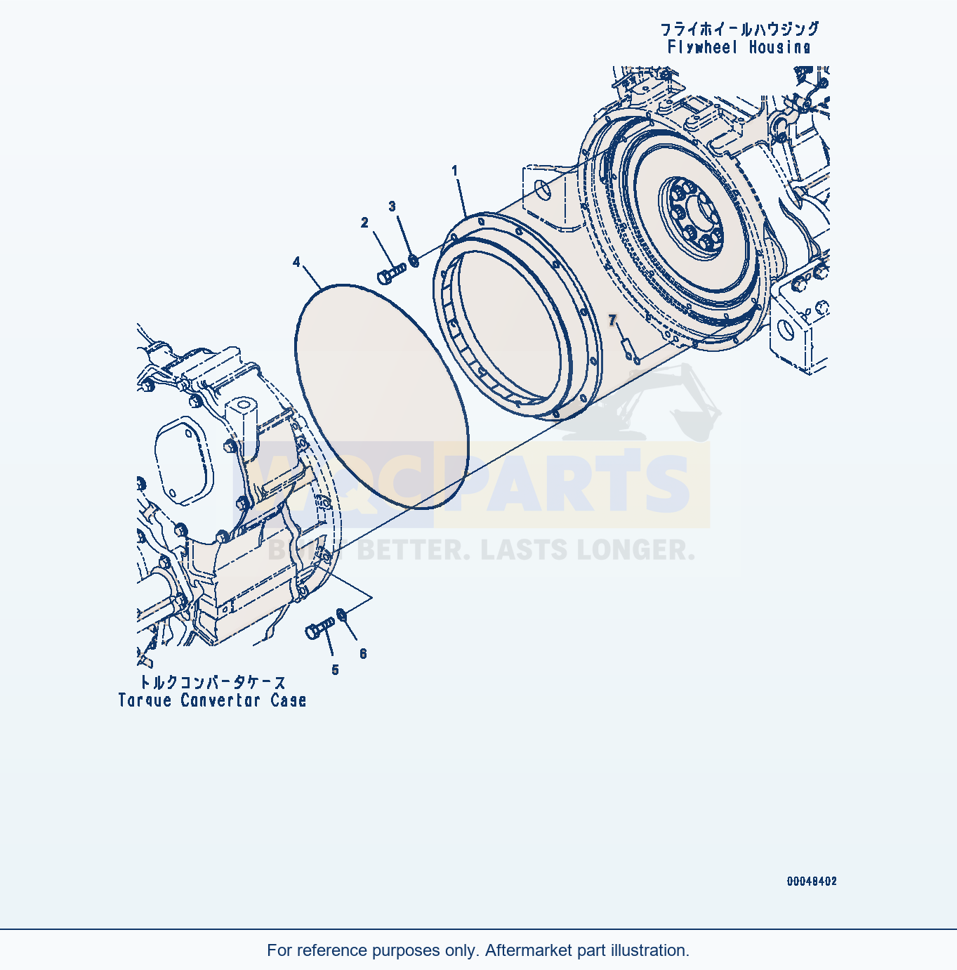 Komatsu WA500-6R Damper (#60010-) parts diagram