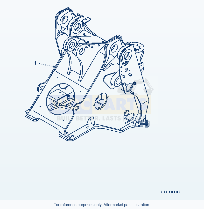 Komatsu WA500-6R Front Frame(#60001-) parts diagram