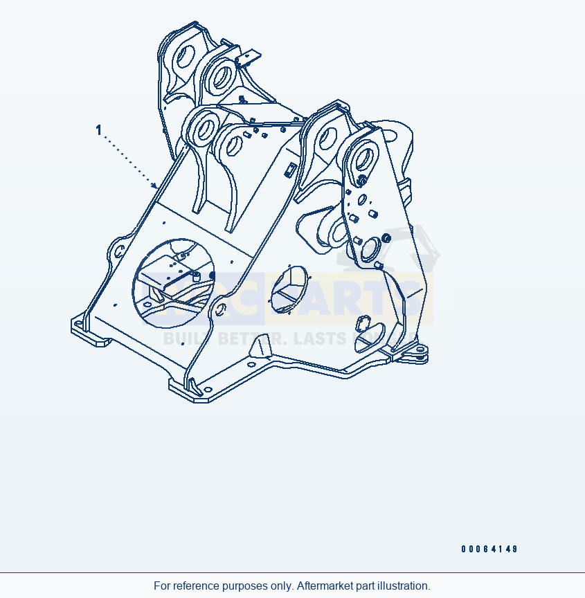Komatsu WA500-6R Front Frame (For 3-Spool Valve)(#60001-) parts diagram