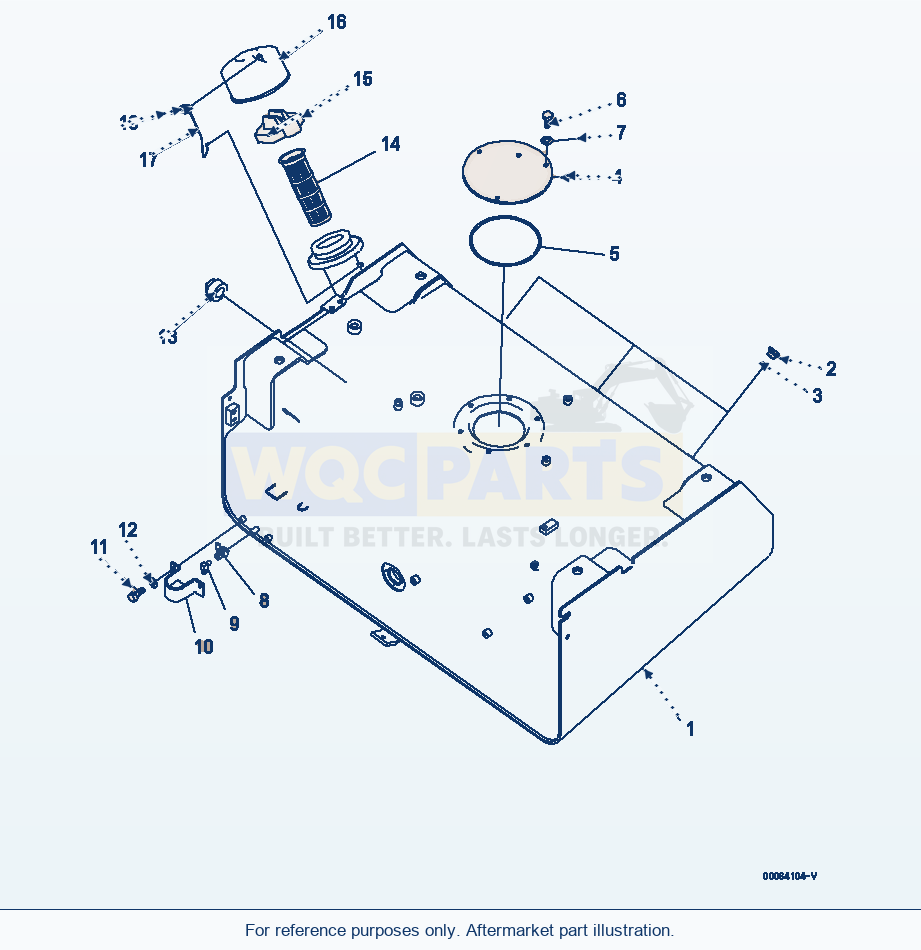 Komatsu WA500-6R Fuel Tank (Tank And Filler Cap)(#60001-60008) parts diagram