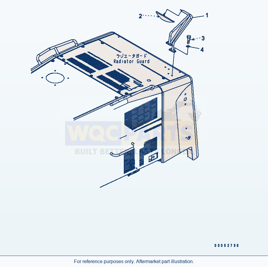 Komatsu WA500-6R Hood Door (Rear Under View Mirror)(#60001-) parts diagram