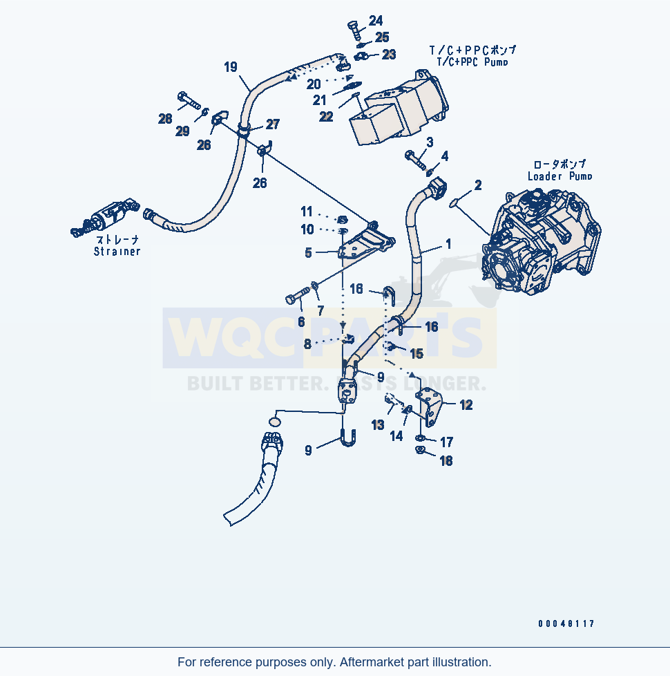 Komatsu WA500-6R Hydraulic Piping (Delivery Line)(#60001-) parts diagram