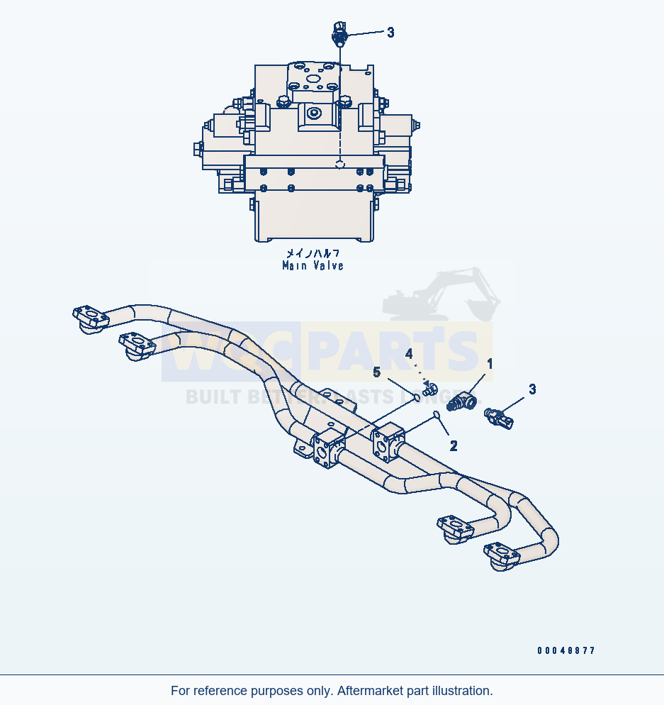 Komatsu WA500-6R Hydraulic Piping (Sensor)(#60001-) parts diagram