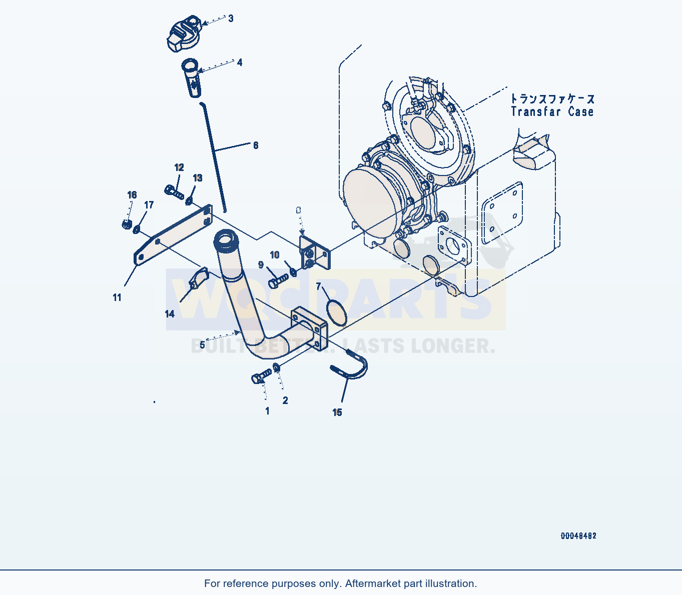 Komatsu WA500-6R Transmission Oil Filler (#60010-) parts diagram